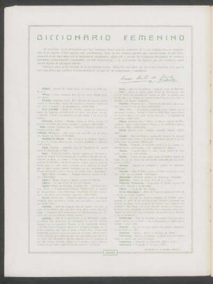 Diccionario femenino