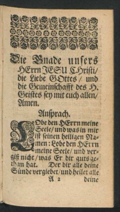 Ansprach