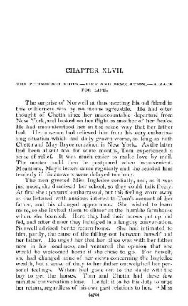 Chapter XLVII. The Pittsburgh Riots. - Fire And Desolation. - A Race For Life.