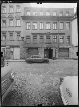Dresden-Neustadt, Rähnitzgasse 23. Wohnhaus mit Laden (M. 18. Jh.). Straßenfront