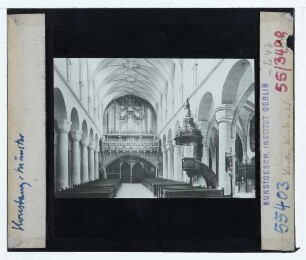 Konstanz, Münster : Innenansicht, Blick nach W