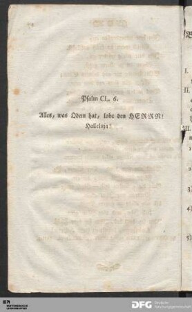 Psalm CL. 6.