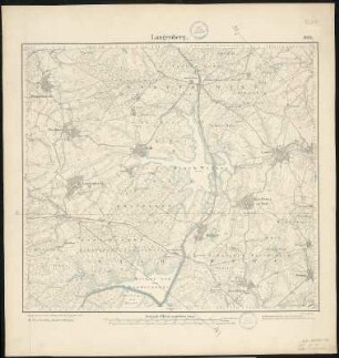 Meßtischblatt 3604 : Langenberg, 1883 : Langenberg. - Aufn. 1882. - 1:25000. - [Berlin]: Reichsamt für Landesaufnahme, 1883. - 1 Kt.