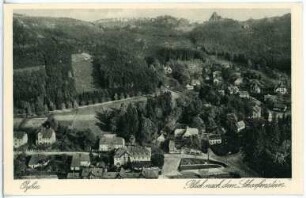 Oybin. Blick nach dem Scharfenstein
