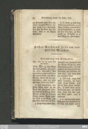 Erleuchtung des Verstandes.