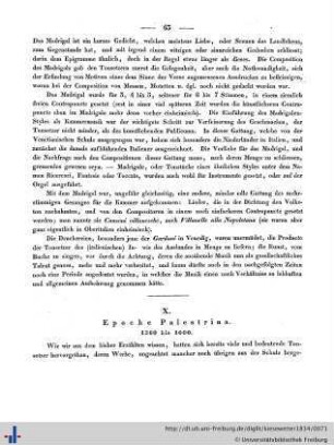 X. Epoche Palestrina. 1560 bis 1600.