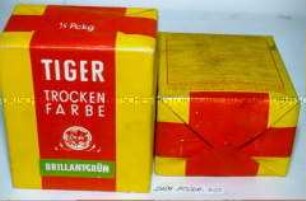 Packungen mit "Tiger Trockenfarbe", Brillantgrün