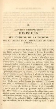 2. Aloyzego Orchowskiego discours sur l'origine de la Pologne ...