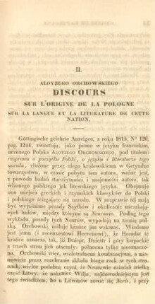 2. Aloyzego Orchowskiego discours sur l'origine de la Pologne ...