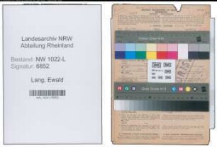 Entnazifizierung Ewald Lang , geb. 06.02.1896 (Arzt)