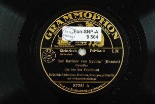 "Der Barbier von Sevilla" : Cavatina (Ich bin das Faktotum) / (Rossini)