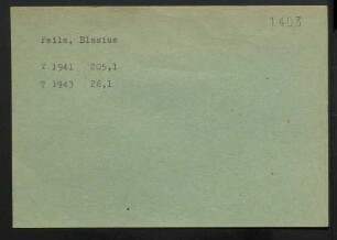 Feile, Blasius