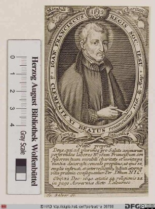 Bildnis hl. François Régis (eig. Jean-François Régis)