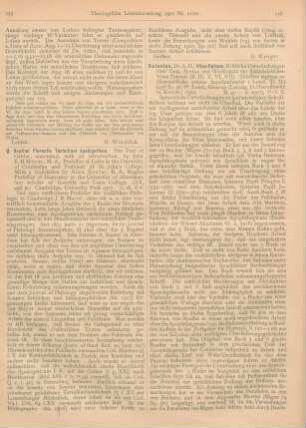 256-257 [Rezension] Salonius, A. H., Vitae Patrum