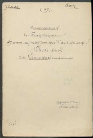 Konferenzaufsatz Wörnersberg, Kr. Freudenstadt OA Freudenstadt