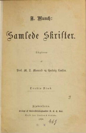 Samlede skrifter, 3