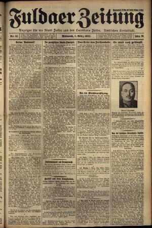 Ausgabe vom Mittwoch, den 02. März 1932.
