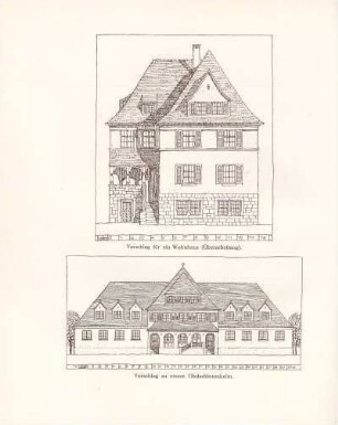 Vorschlag für Wohnhaus (Überarbeitung) / Vorschlag zu einem Obdachlosenheim