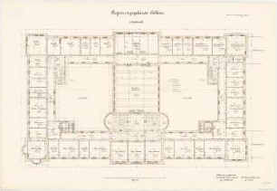 Regierungsgebäude, Koblenz: Grundriss 1. OG 1:100