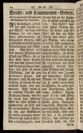 14-31, Beicht- und Communion-Gebete.