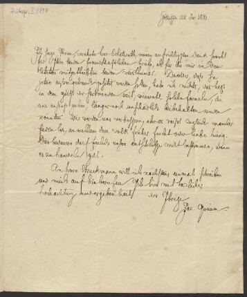 Brief an Johann Karl Bertram Stüve : 22.12.1831