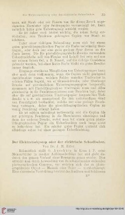 Der Elektrotachyscop oder der elektrische Schnellseher