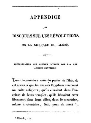 Appendice Au Discours Sur Les Révolutions De La Surface Du Globe.