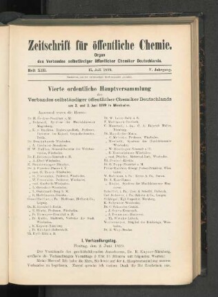 Heft XIII. 15. Juli 1899.