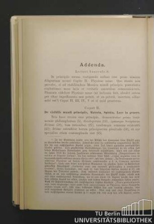 Addenda. Lectori benevolo S. / Zusätze Dem wohlwollenden Leser Gruß.