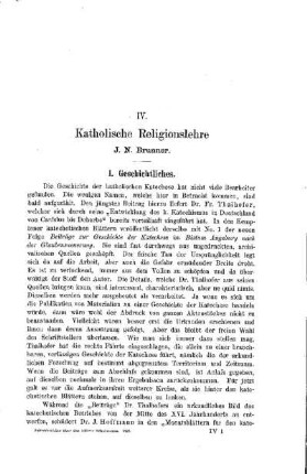 Katholische Religionslehre