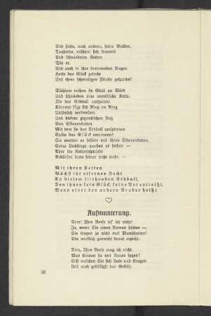 Aufmunterung