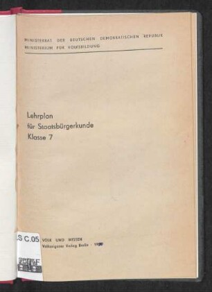 1970: Klasse 7