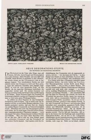 35: Neue Dekorations-Stoffe : der Wettstreit um hochwertige Ornamentik