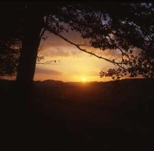 Sonnenuntergang über dem Mossautal
