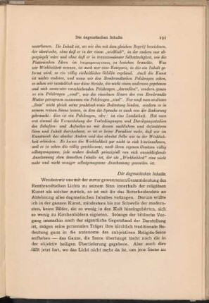 Die dogmatischen Inhalte.