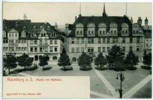 Naumburg. Markt mit Rathaus