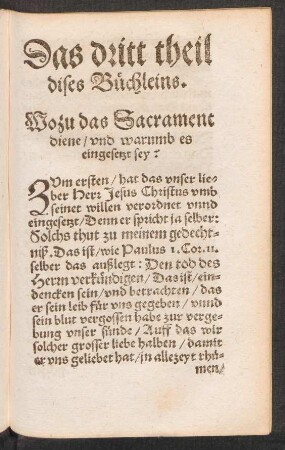 Das dritt theil dises Büchleins.