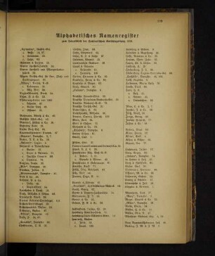 Alphabetisches Namenregister zum Hauptblatt der Hanseatischen Gerichtszeitung 1918.