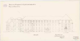 Eisenbahndirektion, Köln Nebengebäude: W-Ansicht 1:100