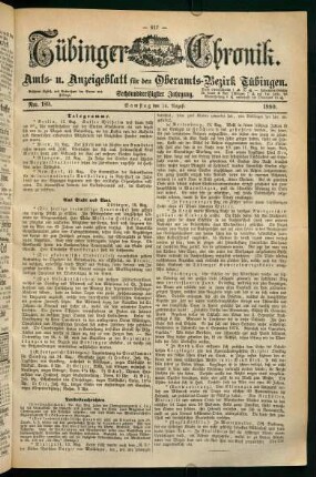 14. August (Nro. 189) - 19. August (Nro. 193)