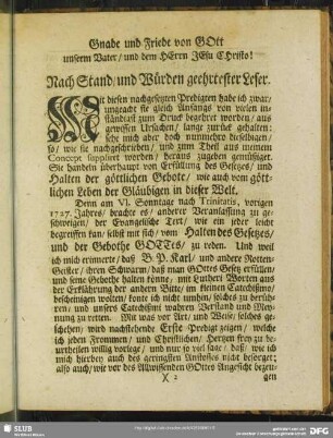 [Vorrede] Nach Stand, und Würden geehrtester Leser