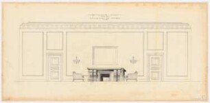Schloss Posen, Posen Umbau: Wohnzimmer des »Führers« 1.OG 1:20