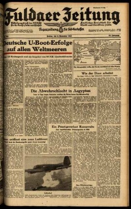 Ausgabe vom Freitag, den 06. November 1942.