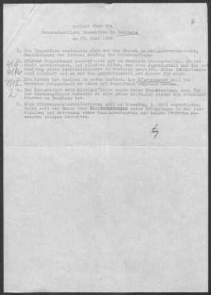 Westheim-Uttenhofen: Inspektionsbericht 1966