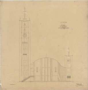 Gsaenger, Gustav; München, Sendlinger Tor Platz; Ev. Kirche St. Matthäus - Neubau, Sendlingertorplatz (Ansicht)