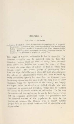 Chapter V. Chinese civilization