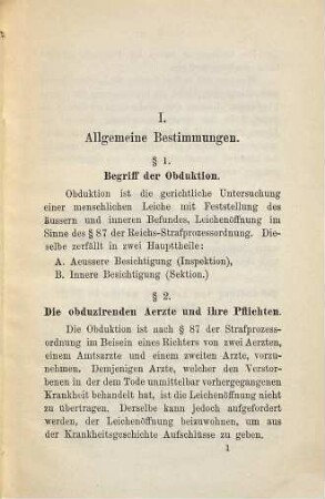 Instruktion für das Verfahren der Aerzte im Königreiche Bayern bei den gerichtlichen Untersuchungen menschlicher Leichen