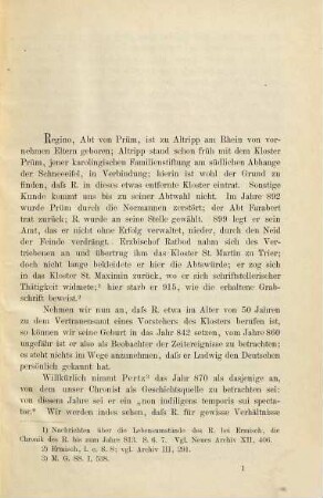 Die Chronik des Regino vom Jahre 813 an