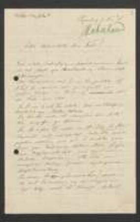 Brief von Jakob Singer, Maximilian Westermaier und Gottlieb Haberlandt an Maximilian Westermaier, Gottlieb Haberlandt und Jakob Singer