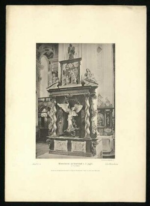 Klosterkirche zu Schönthal: St. Michaelsaltar. Ansicht.